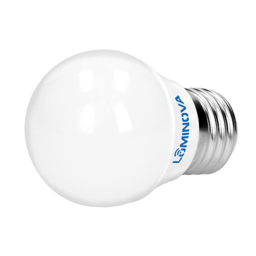 LED žiarovka E27 guľa 8W G45 studené svetlo 6000K, nebliká