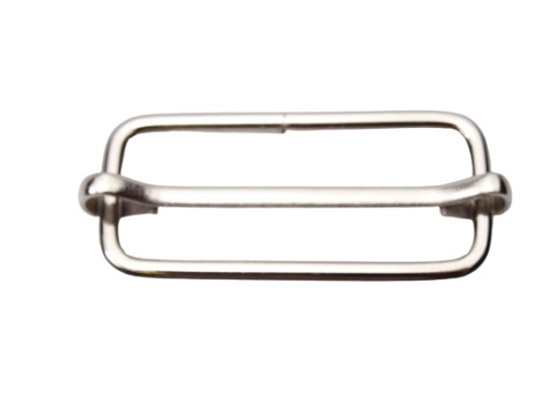Kožený nastavovač 40 / 16 / 2,8 mm strieborný 10 ks