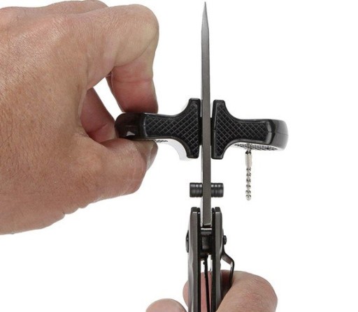 Duo vreckový keramický brúska na nože, dvojstupňový, SURVIVAL, zelený