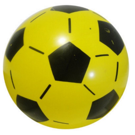 FAREBNÝ GUMOVÝ FUTBAL PRE ZÁBAVNÚ HRU, 23 CM