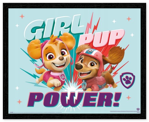 Plagát Paw Patrol Girl Pup Power 50x40cm na stenu