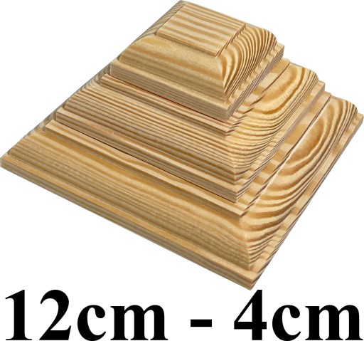 Baldachýny na drevenom stĺpiku Pyramída typ 12cm - 4cm