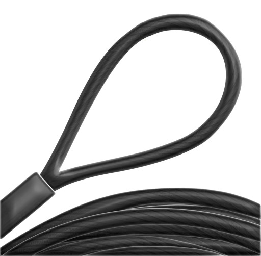 Lano PVC Oceľový kábel s očkami Slučky 5mm 70cm 0,7m
