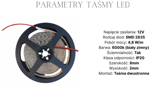 LED pásik na schody/stupačky, studená biela, 12V