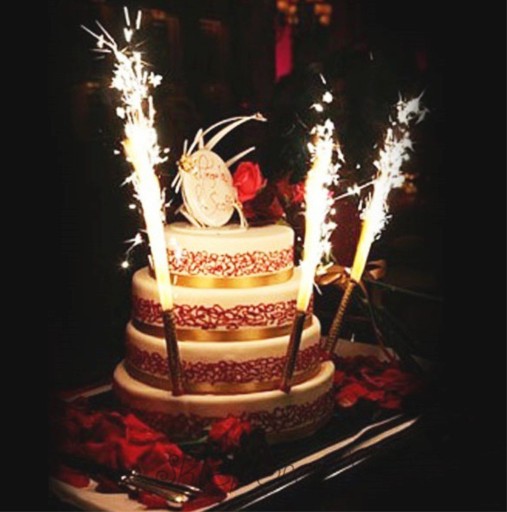SVIEČKOVÁ FONTÁNA NA TORTY ZVYŠOVANIE TORTY 12cm 1 ks