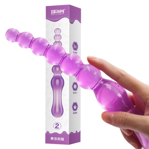 OBOJSTRANNÉ VAGINÁLNE DILDO, GÉLOVÉ ANÁLNE GULIČKY