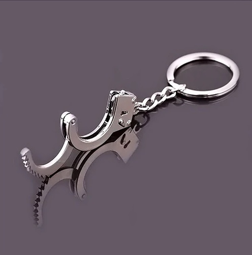 HANDROCKS KEYRING - antistresový GADGET - strieborný KOV