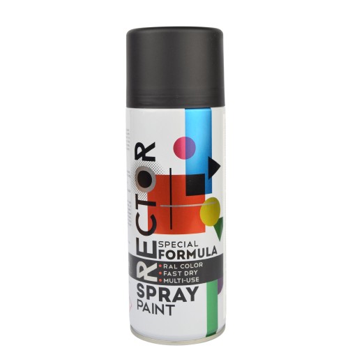 Lak univerzálna emailová farba v spreji čierna 400ml