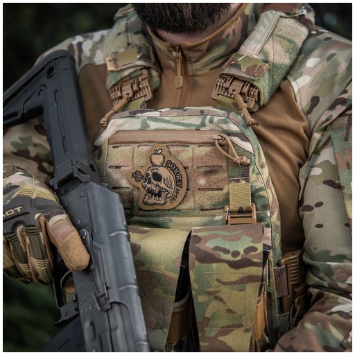 VYŠÍVANÁ NÁŠIVA ZNAK LEBEKY SORRY M-TAC COYOTE