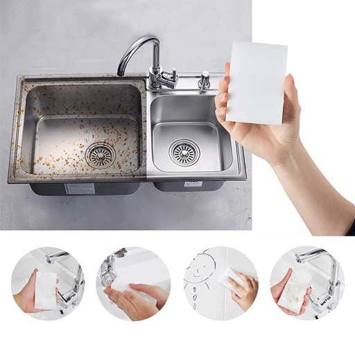 MAGIC SPONGE na čistenie škvŕn na melamínovom riade
