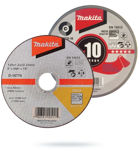 MAKITA D-18770 REZNÝ KOTÚČ NA INOX KOV 125X1,2MM WA60T 1PC
