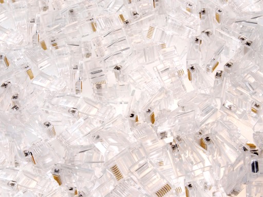 RJ-45 ZÁSTRČKA 8P8C RJ45 ZÁSTRČKY SVORKY - 100 ks
