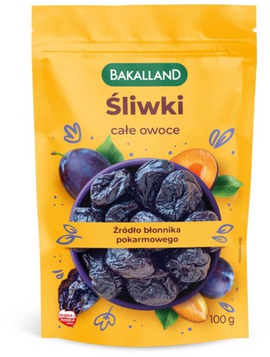 Bakalland celé ovocie sušené slivky 100g