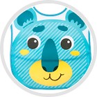 Canpol umývateľný BIB s VRECKOVÝM KOALA TYRKYSOVÝM
