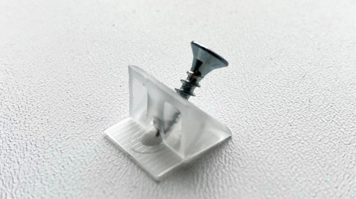 Stabilizátor zadnej steny so skrutkou 3,5 x 16 mm, bezfarebný, 100 kusov