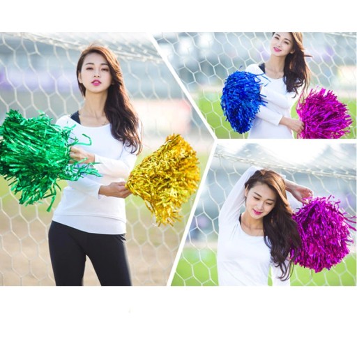 ZELENÉ POMPONY POMPONY CHEERLEADER CHERLEADER 2ks
