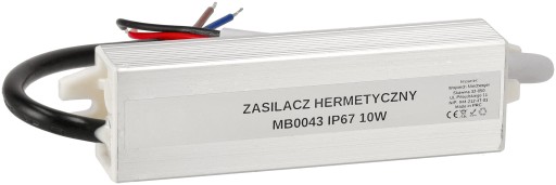 Vodotesný LED zdroj 0,83A 10W 12V IP67