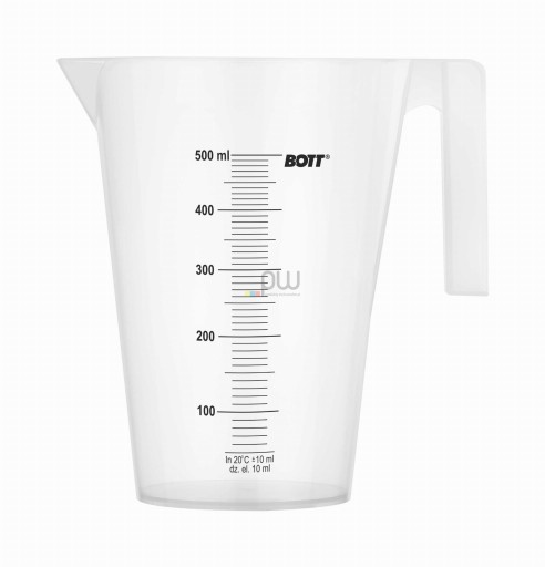 SMART polypropylénová odmerka s 500 ml stupnicou a rukoväťou