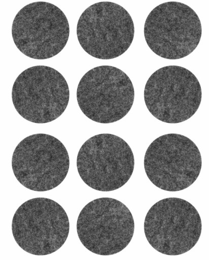 Samolepiace plstené podložky šedé FI28mm, balenie 12ks - VORSTAHL