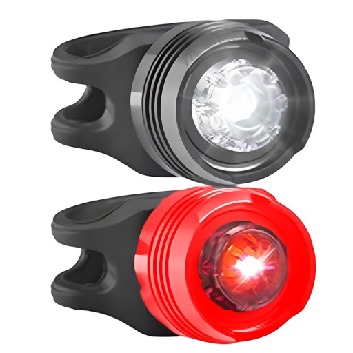 BIKE SVETLÁ LED CYKLISTICKÁ LAMPA PREDNÁ ZADNÁ 2KS