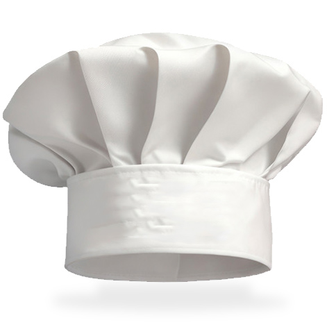 KUCHÁRSKÝ GASTRONOMICKÝ KLOBÚK - PRE KUCHÁRA, BIELA UNIVERZÁLNA STAVEBNÁ ČIAPKA
