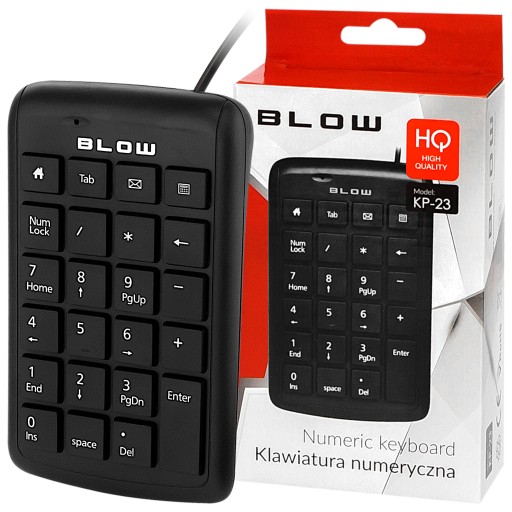 BLOW káblová USB numerická klávesnica