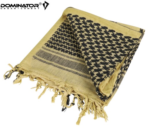 ARAFATKA KEFIJA SHEMAGH VOJENSKÝ ŠÁL DOMINATOR 100X100 cm KHAKI ČIERNA