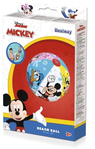 PLÁŽOVÁ LOPTA 51cm MICKEY MOUSE BESTWAY 91098