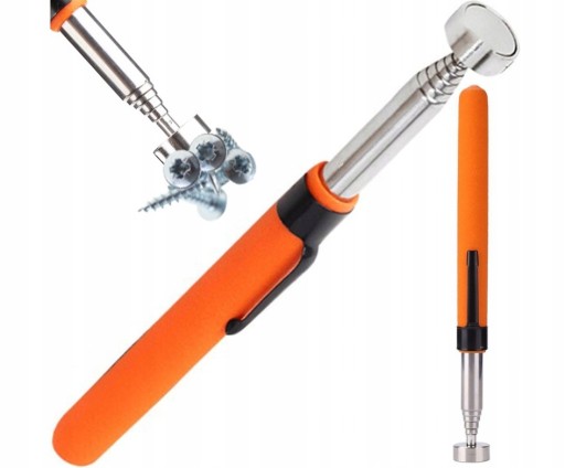 MAGNETICKÝ UCHOVÁVAČ, TELESKOPICKÝ MAGNET, DLHÝ, SILNÝ