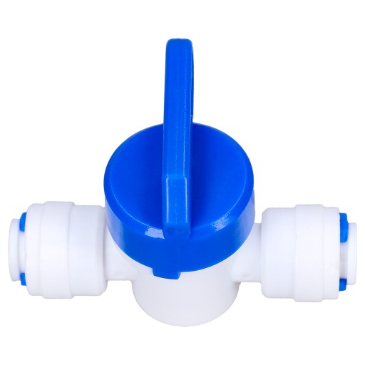 Guľový ventil pre rýchlospojky RO 1/4 na hadicu 6mm, reverzná osmóza