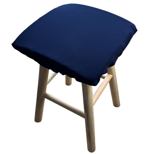 Štvorcový vankúš na taburetku 30x30 NAVY BLUE