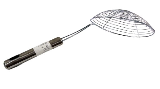 Sitko na vyprážanie, oceľový skimmer