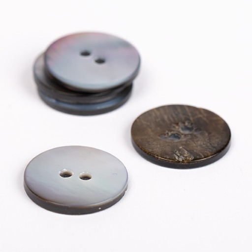 Button Drops okrúhla mušľa mesačného lúča / 20 mm / 614