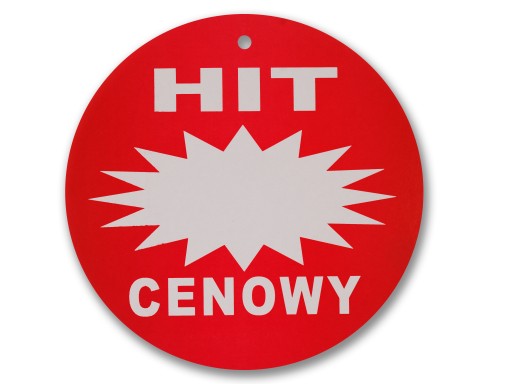 HIT CENA ŠTÍTOK okrúhla TABUĽKA 24 CM