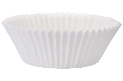 MOLDS papierové košíčky na muffiny a cupcaky, biele, 100 ks.