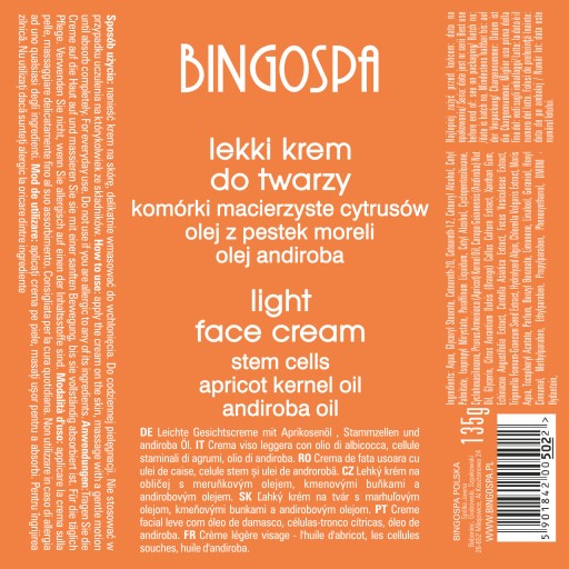 ĽAHKÝ KRÉM ANDIROBOVÝ OLEJ KMEŇOVÉ BUNKY 135G