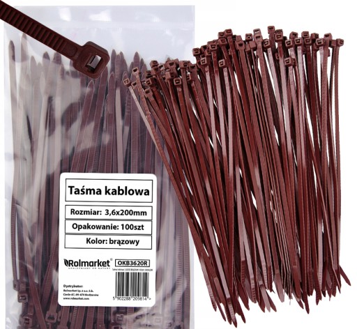 CABLE TAPE káblové príchytky 3,6x200mm 200 ks HNED.
