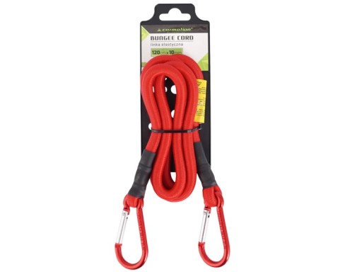 Elastické lano s karabínami 120cmx10mm