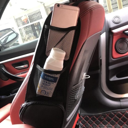 ORGANIZÁTOR DO AUTO NA SEDADLO, BOČNÁ OPIERKA, BOČNÉ VRECKO NA AUTO, Zips