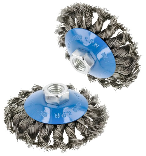 Drôtená kotúčová kefa so závitom pre brúsku 115 mm Drôt 0,5 mm M14