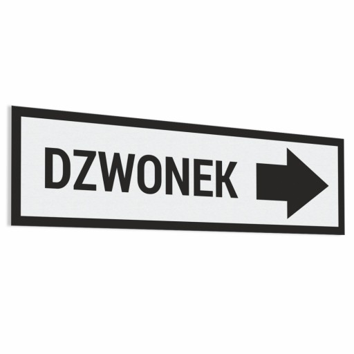 Zvonček Right Arrow - samolepka 8,5x30