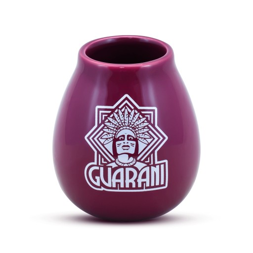 Keramická fialová tekvica s logom Guarani 350 ml