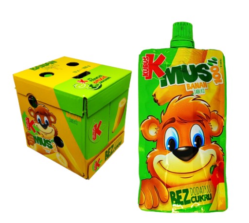 KUBUŚ BANANA APPLE MUSSE 100% 100g DÁTUM: 2024/11