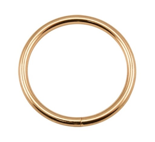 Kovový kožený prsteň 30 mm - 2 ks.