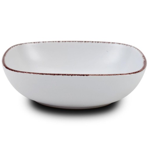 Misa BOWL štvorcová šalátová misa 600 ml biela