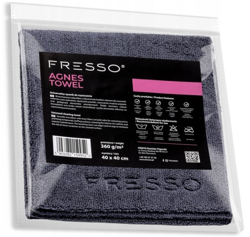 FRESSO AGNES UTERÁK Mäkké mikrovlákno 40x40cm 360gm