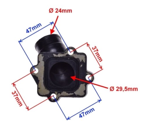 Konektor karburátora KEEWAY FOCUS F-ACT MATRIX LJ50 2T