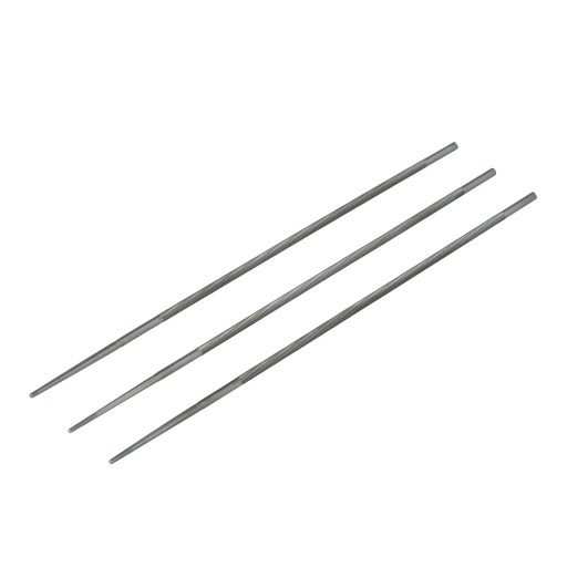 Okrúhle pilníky na brúsenie reťazí, 4,8 mm, 3 ks