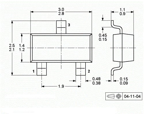 KTY82-210 SMD Snímač teploty 0-150°C SOT23