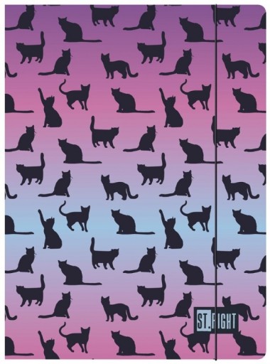 Leporelo s gumičkou A4 Unicorns/Cats St.Right MIX